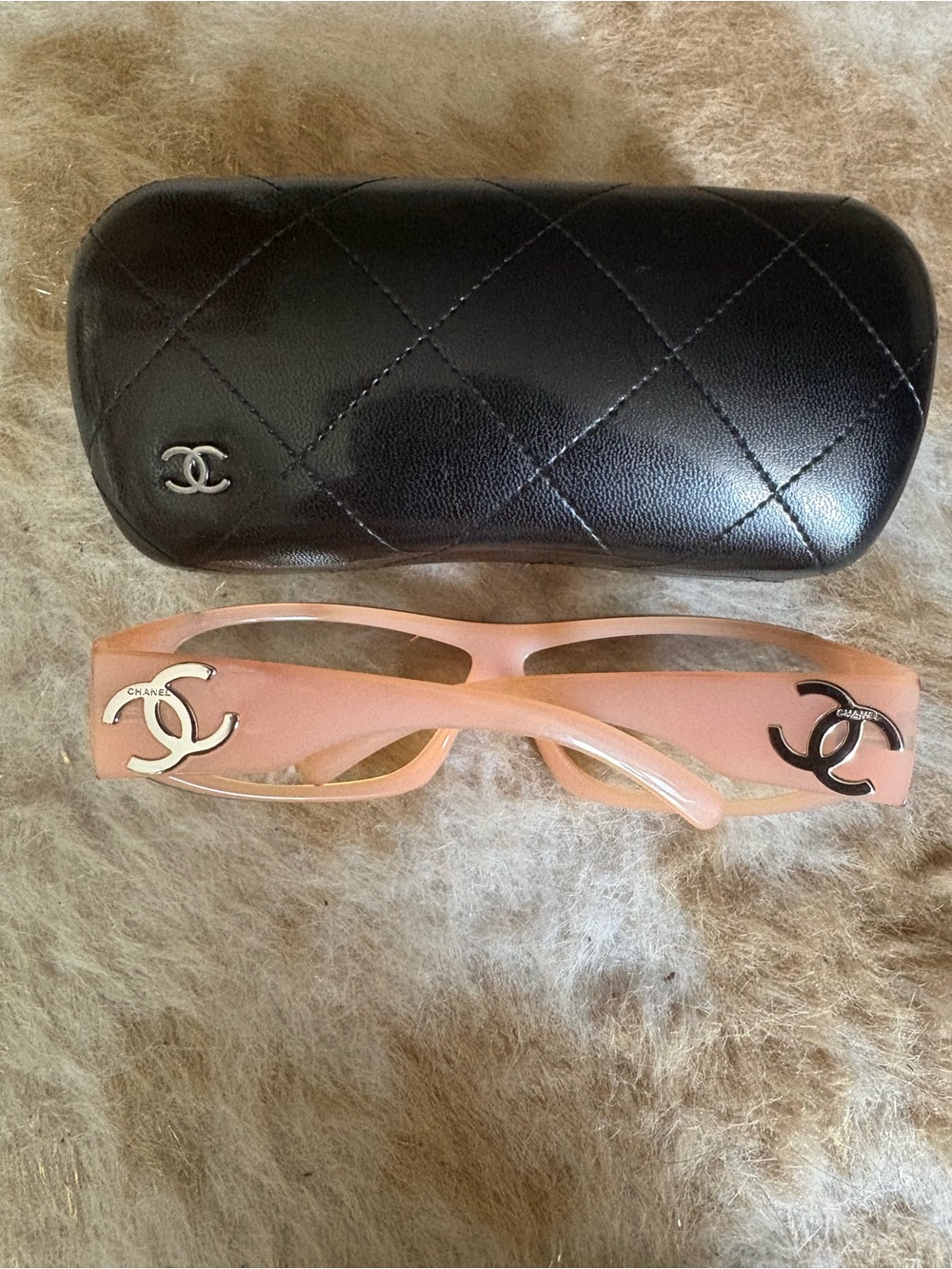CHANEL Shield Rimless Sunglasses Pink Gradient CC Logo Made in Italy - Picture 2 of 9